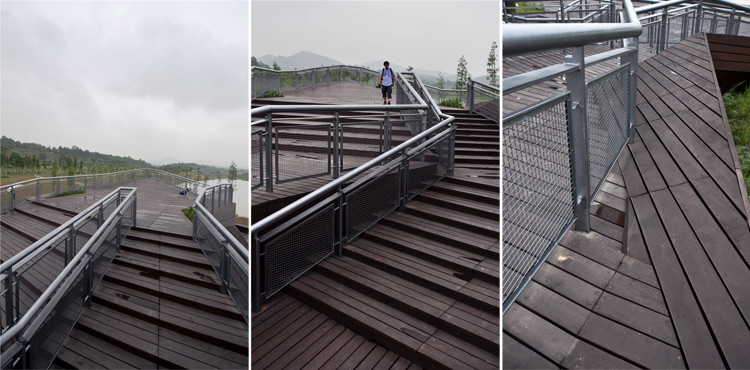 项目名称:广东省鹤山共和公园景观设计项目位置:广东省江门市 景观设计:广州土人景观顾问有限公司 首席设计师:庞伟 项目负责人:黄征征 设计团队:黄征征、汪耀宏、黄志坚、魏敏、张桂平 等 委 托 方:广州新福港地产置业有限公司 委托方总建筑师:杜金虎 占地面积:260 000 设计时间:2010 年 建成时间:2011 年 图片提供:黄志坚、李津 江门共和生态公园,位于江门市共和镇规划中心位置,紧邻江鹤高速路,占地26万平方米。 场地周边山体覆盖着公路绿化常用的尾叶桉经济林,地形错落复杂,中心有地势低洼而开